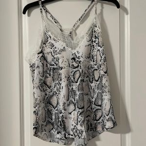 White printed camisole